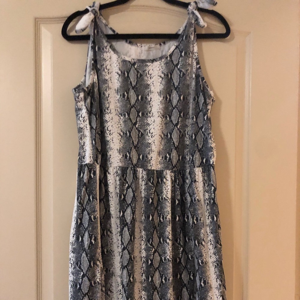 Snake skin dress